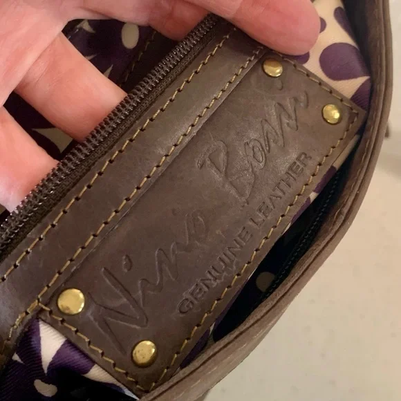 👖 Nino BOSSI Leather Brown Crossbody 👢 - Picture 3 of 11